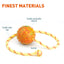 FDT Solid Rubber Dog Ball on Rope, Large - Diameter 2.75" (7 cm) Dog Toys Dogline