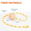 FDT Rubber Dog Ball on Rope, Small - Diameter 2" (5 cm) Dog Toys Dogline