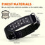 Leather + Nylon Spiked Dog Collar Dog Collars Dogline