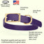Viper Biothane Waterproof Dog Collar - Brass Hardware - Size L (18 to 22 inches) Dog Collars Dogline