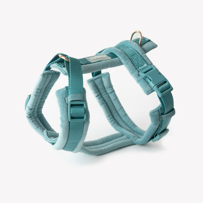 Blue - Velvet Dog Harness Velvet Harness FURLOU