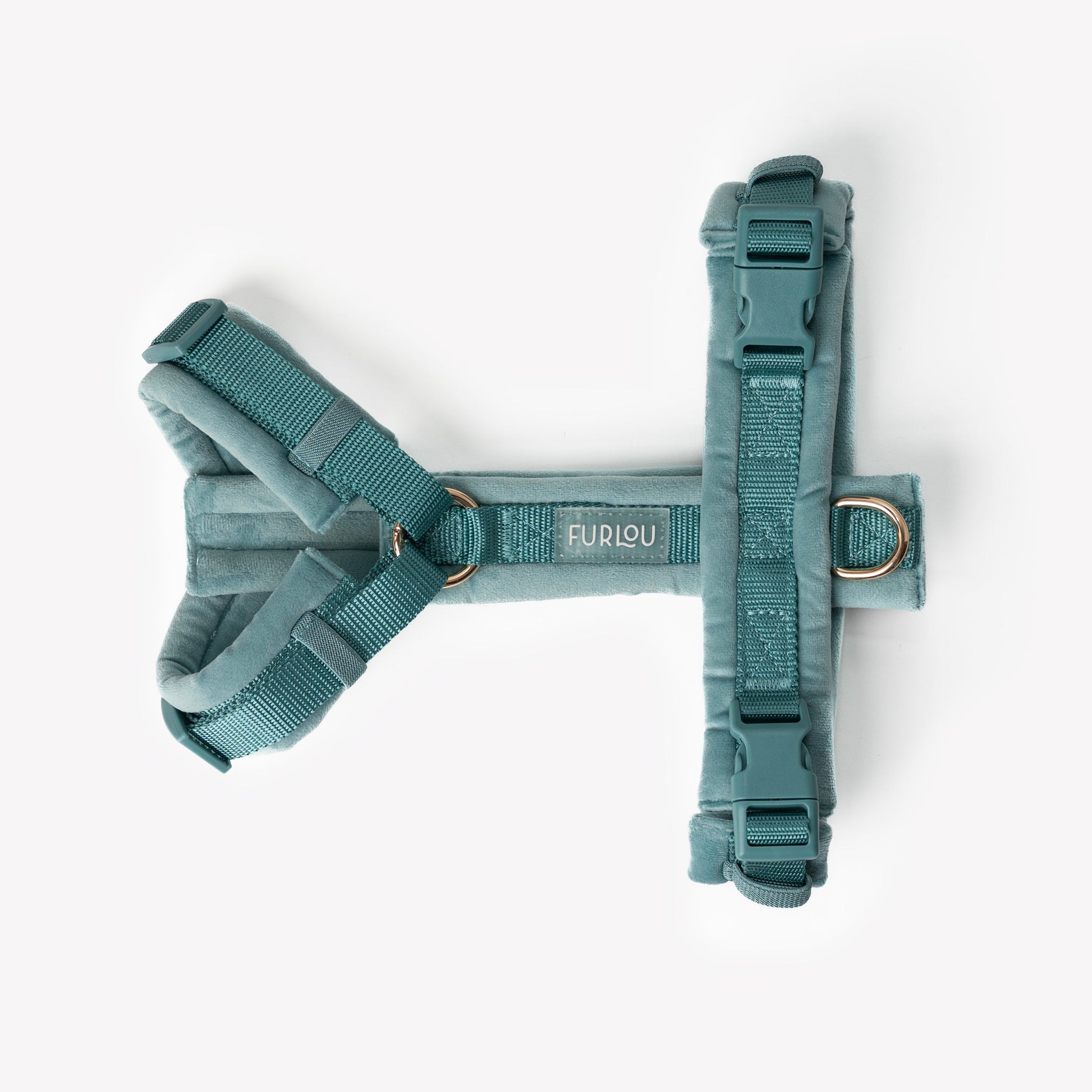 Blue - Velvet Dog Harness Velvet Harness FURLOU