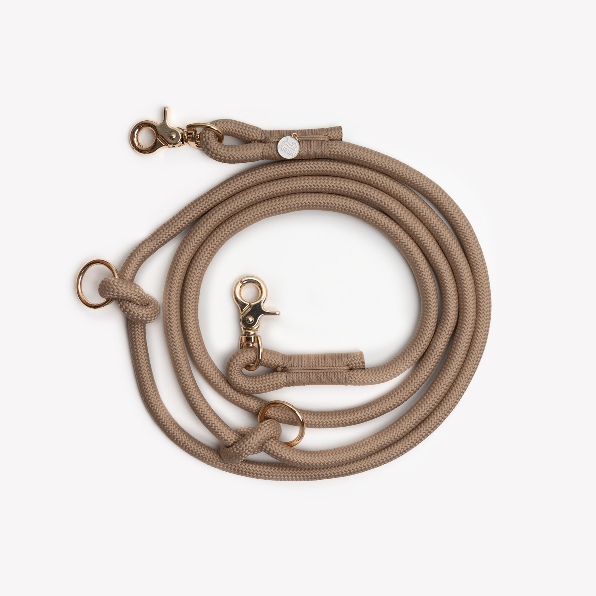 'Sand' - Hands Free Braided Leash Hands Free Braided Leash FURLOU