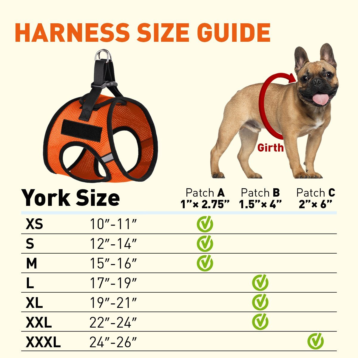 York Mesh Harness + Built-in Hook & Loop Fasteners Dog Harnesses Dogline