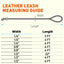 Soft Leather Round Dog Lead Dog Leashes Dogline