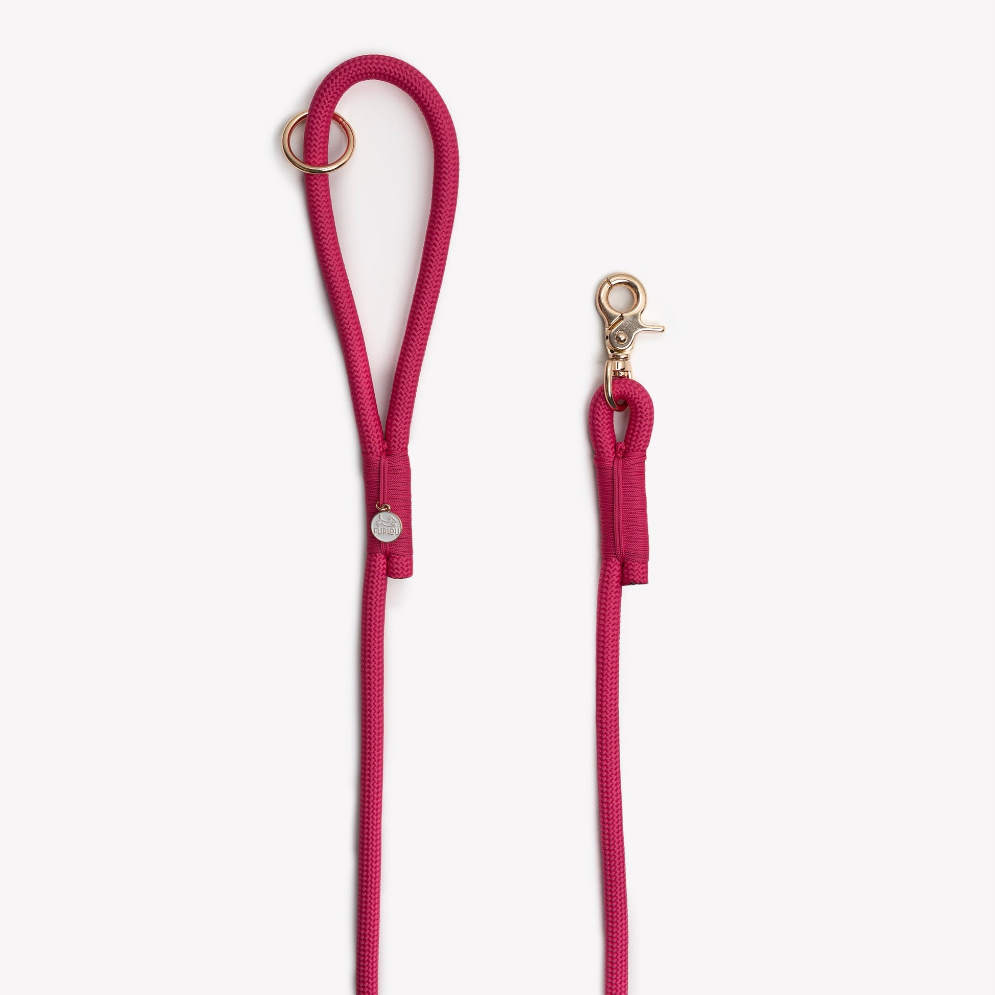 'Magenta' - Braided Rope Leash Regular Braided Leash FURLOU