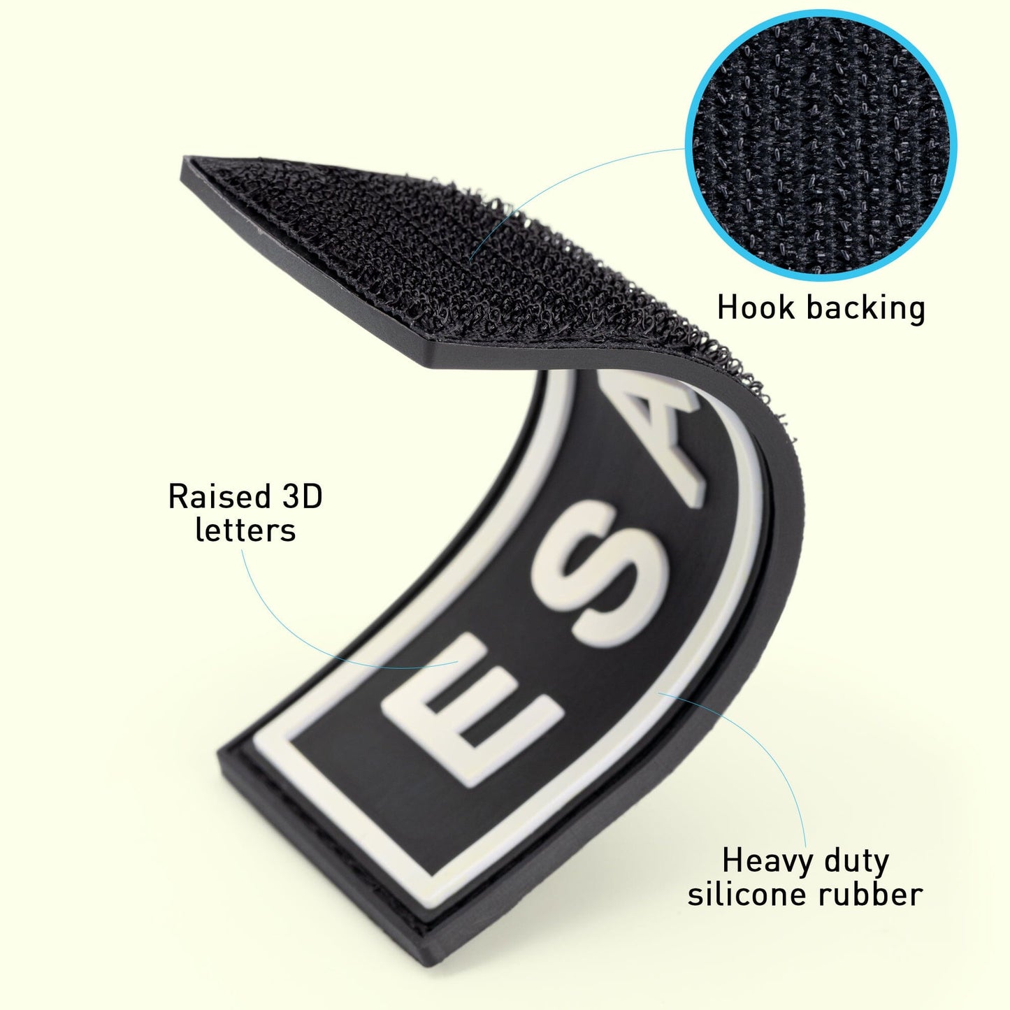 Dogline ESA Dog 3D Rubber Patches Dog Patches Dogline