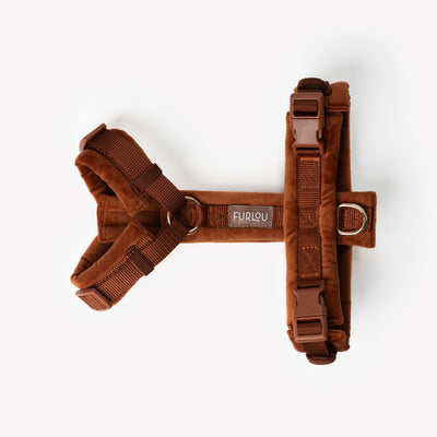 Clay - Velvet Dog Harness Velvet Harness FURLOU