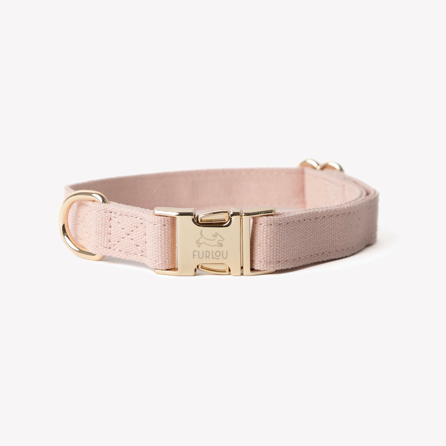 'Baby Pink' - Canvas Dog Collar Canvas Collar FURLOU