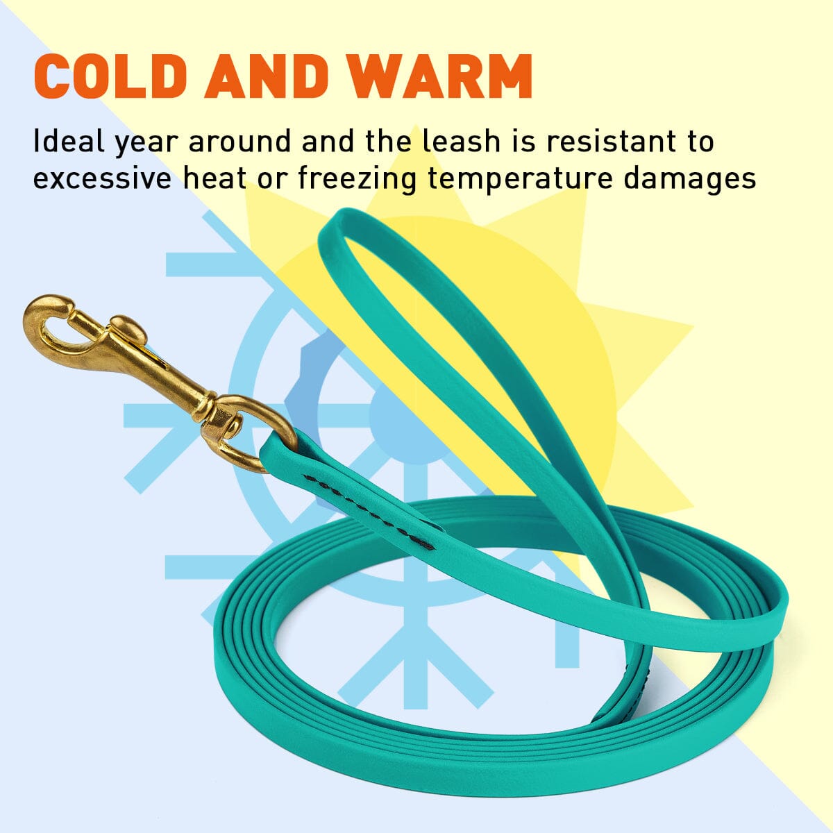 Viper Biothane Long Line 15 ft Lead with Brass Hardware Dog Leashes Dogline