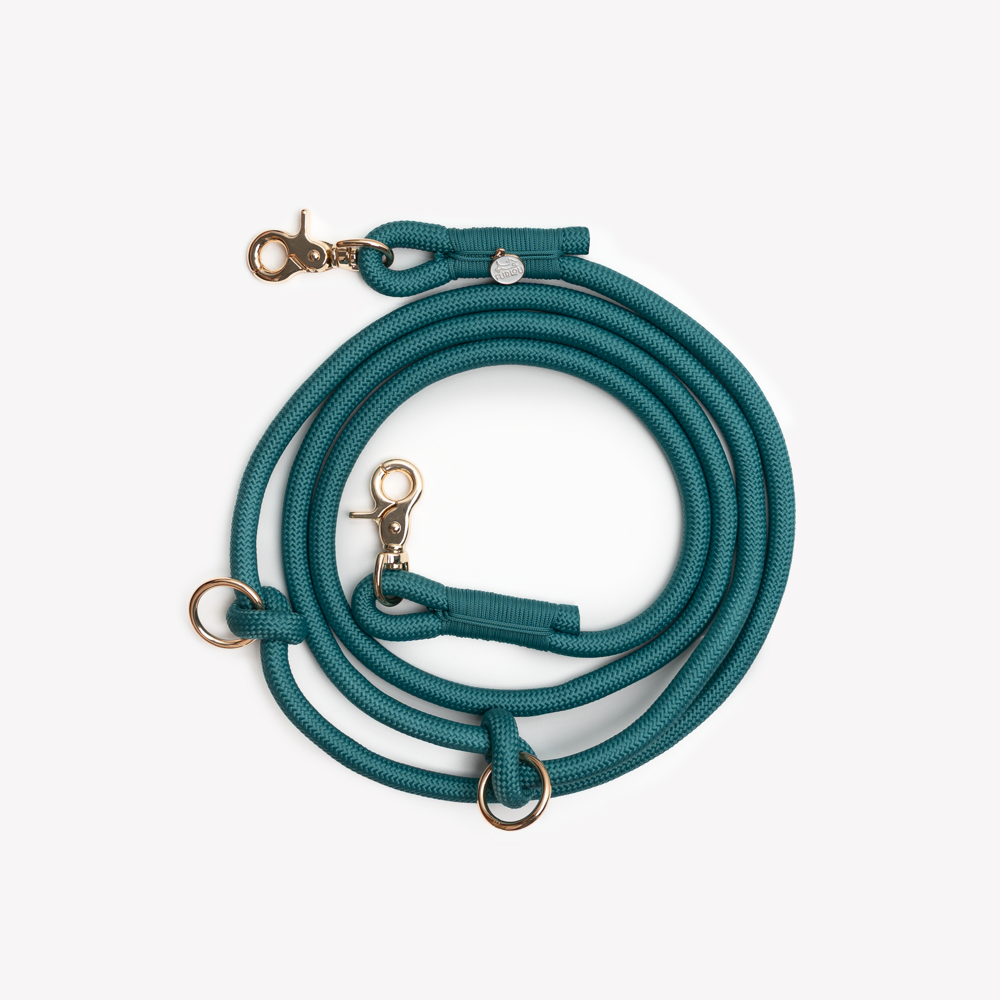 'Blue' - Hands Free Braided Leash Hands Free Braided Leash FURLOU