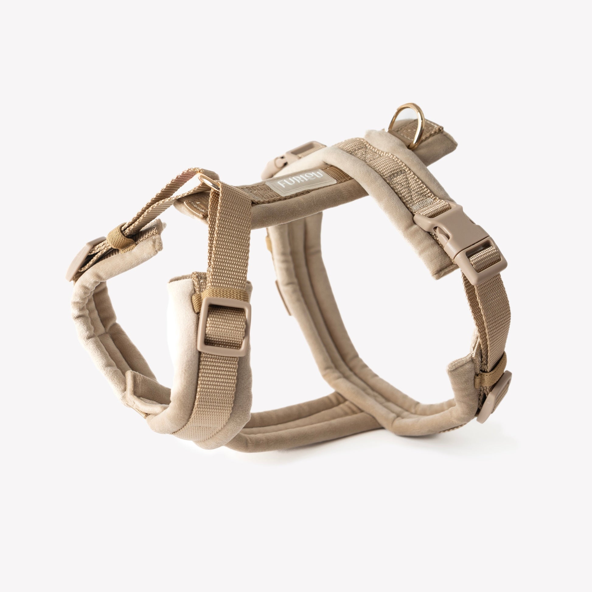 Sand - Velvet Dog Harness Velvet Harness FURLOU
