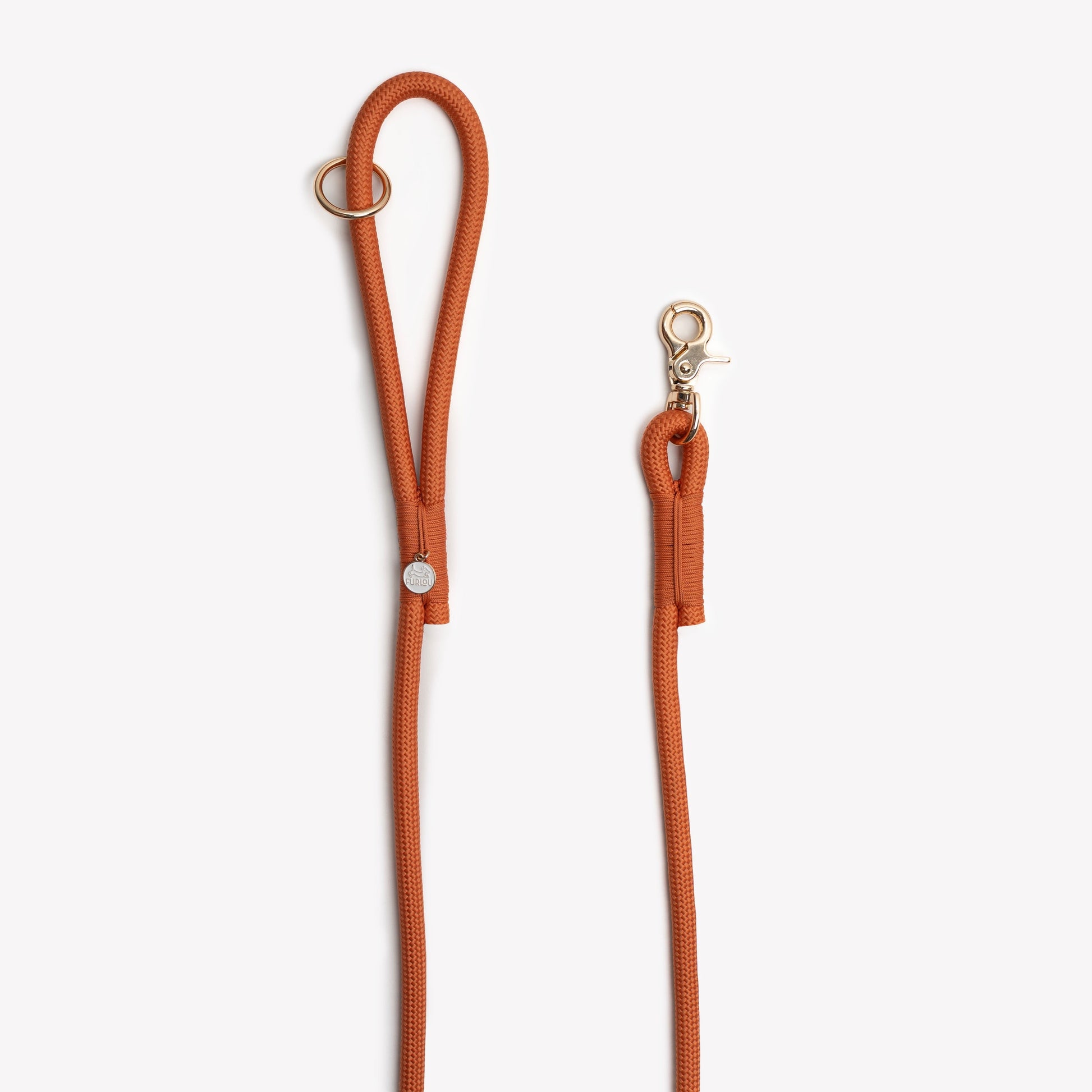 'Terracotta' - Braided Rope Leash Regular Braided Leash FURLOU