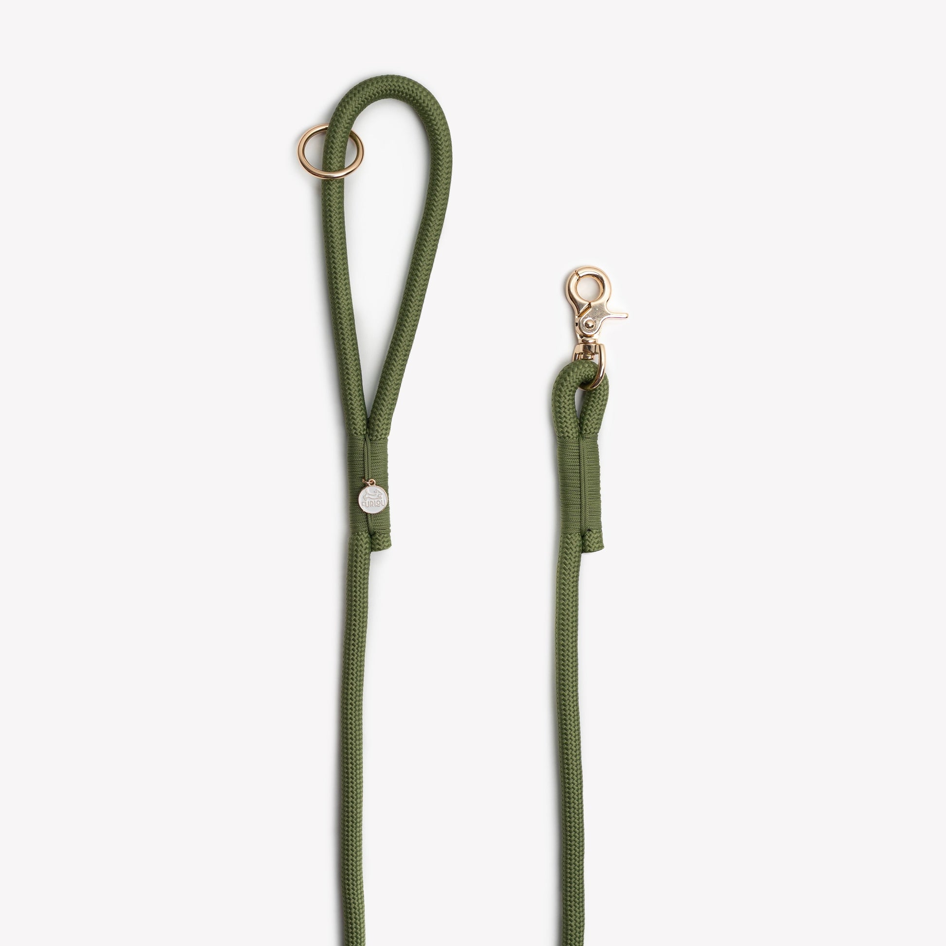 'Green' - Braided Rope Leash Regular Braided Leash FURLOU