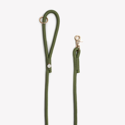 'Green' - Braided Rope Leash Regular Braided Leash FURLOU