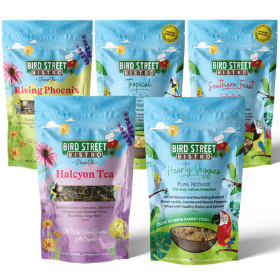 Parrot Food & Tea Starter Pack Parrot Food Bird Street Bistro