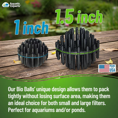 Bio Balls Filter Media - 1.5 Inch Large Bio Ball for Pond Filter - Perfect Bio Balls for Pond Filter Media – Made in The USA Bio balls Aquatic Experts