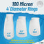 Aquatic Experts Aquatic Experts 4" Ring Aquarium Filter Sock 100 Micron for Saltwater & Reef Aquariums Aquatic Experts