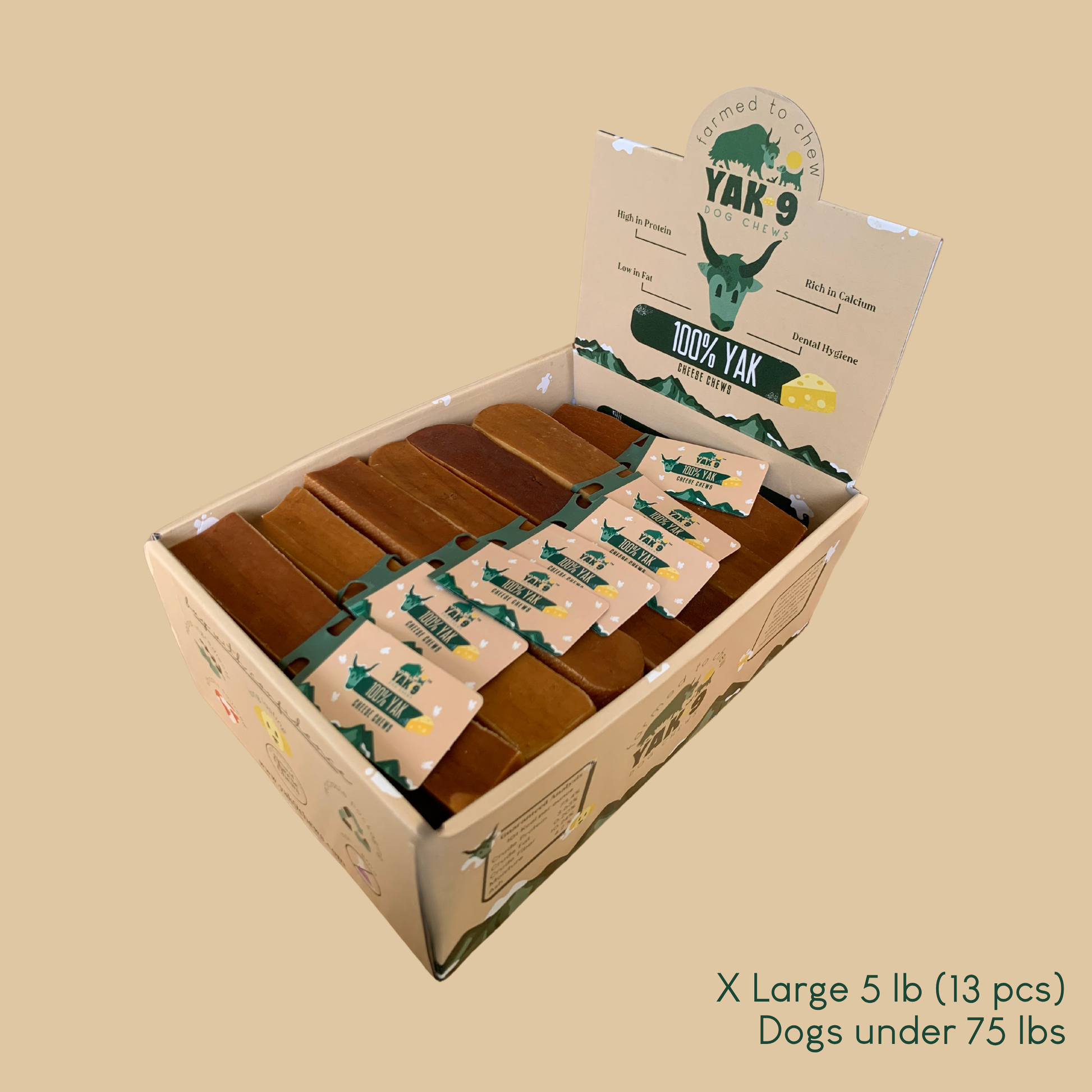 100% Yak Milk Chews for Dogs 100% YAK CHEWS Yak9 Chews