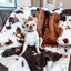 PupProtector™ Waterproof Throw Blanket - Brown Faux Cowhide Dog Blanket Paw.com