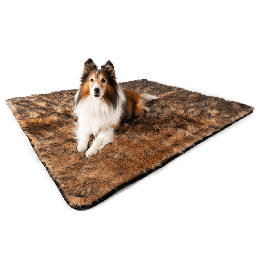 PupProtector™ Waterproof Throw Blanket - Sable Tan Dog Blanket Paw