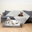 PupChill™ Cooling Bolster Dog Bed + Waterproof Blanket Bundle - Arctic Grey Paw