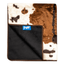PupProtector™ Waterproof Throw Blanket - Brown Faux Cowhide Dog Blanket Paw.com