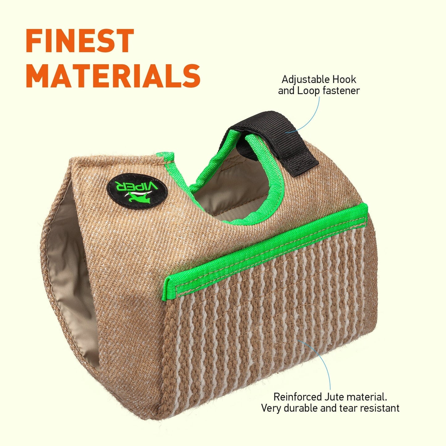 Viper Short Jute Sleeve Cover Bite Sleeves Dogline