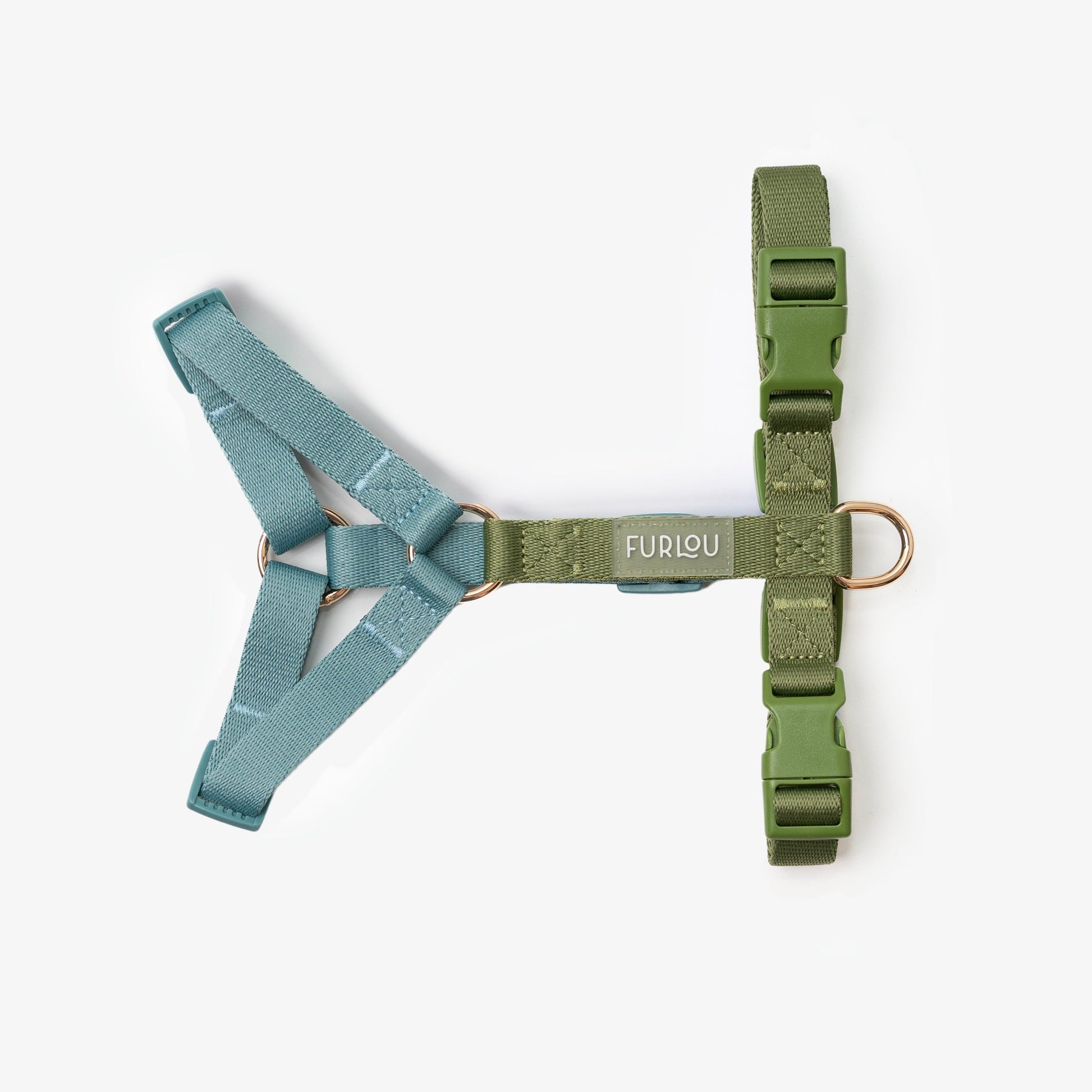 Blue and Green - Dog Harness Strap Harness FURLOU