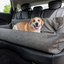PupProtector™ Faux Cool-to-Touch Vegan Leather Memory Foam Dog Car Bed - Slate Gray Travel Paw.com
