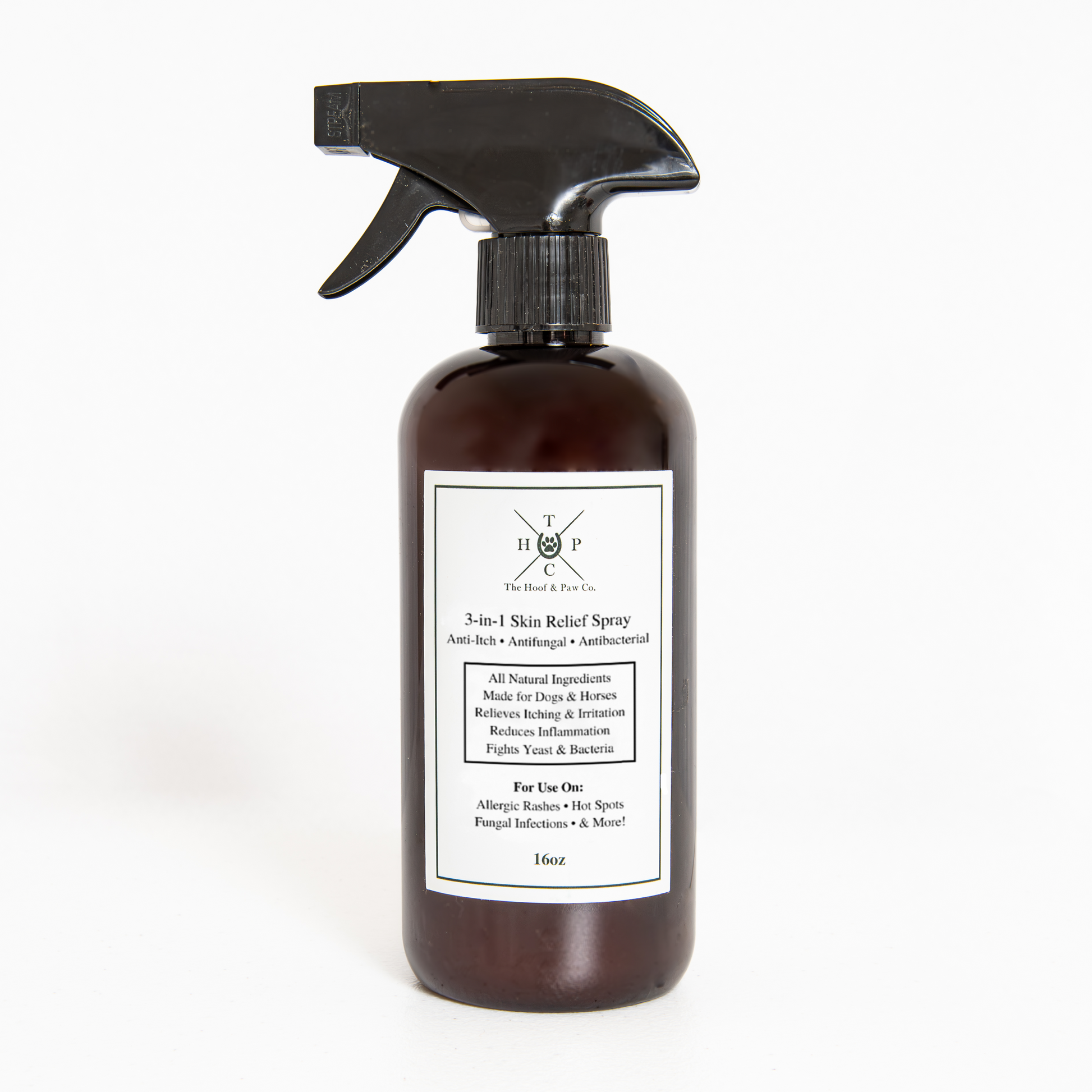 3-in-1 Skin Relief Spray for Dogs & Horses 16oz The Hoof & Paw Co.