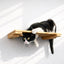 Wall Mounted Cat Shelf Natural Bamboo 18" Escape Hatch Cat shelves/bed Catastrophic Creations