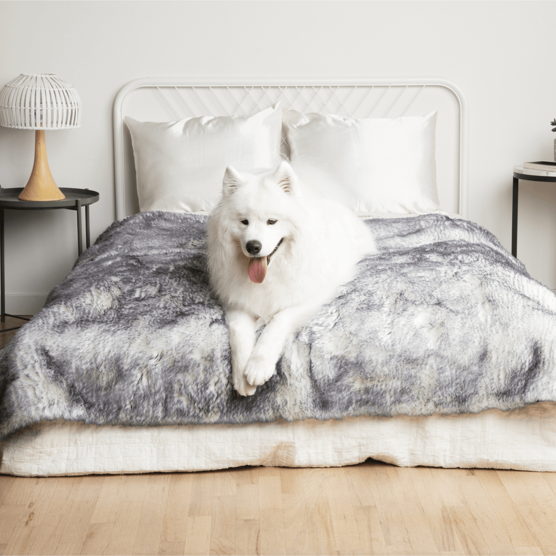 PupProtector™ Luxe Waterproof Faux Fur Blanket - Ultra Plush Arctic Fox Dog Blanket Paw