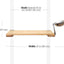 Wall Mounted Cat Feeding Shelf Elevated English Chestnut Bamboo 18" Solid Shelf Cat shelves/bed Catastrophic Creations