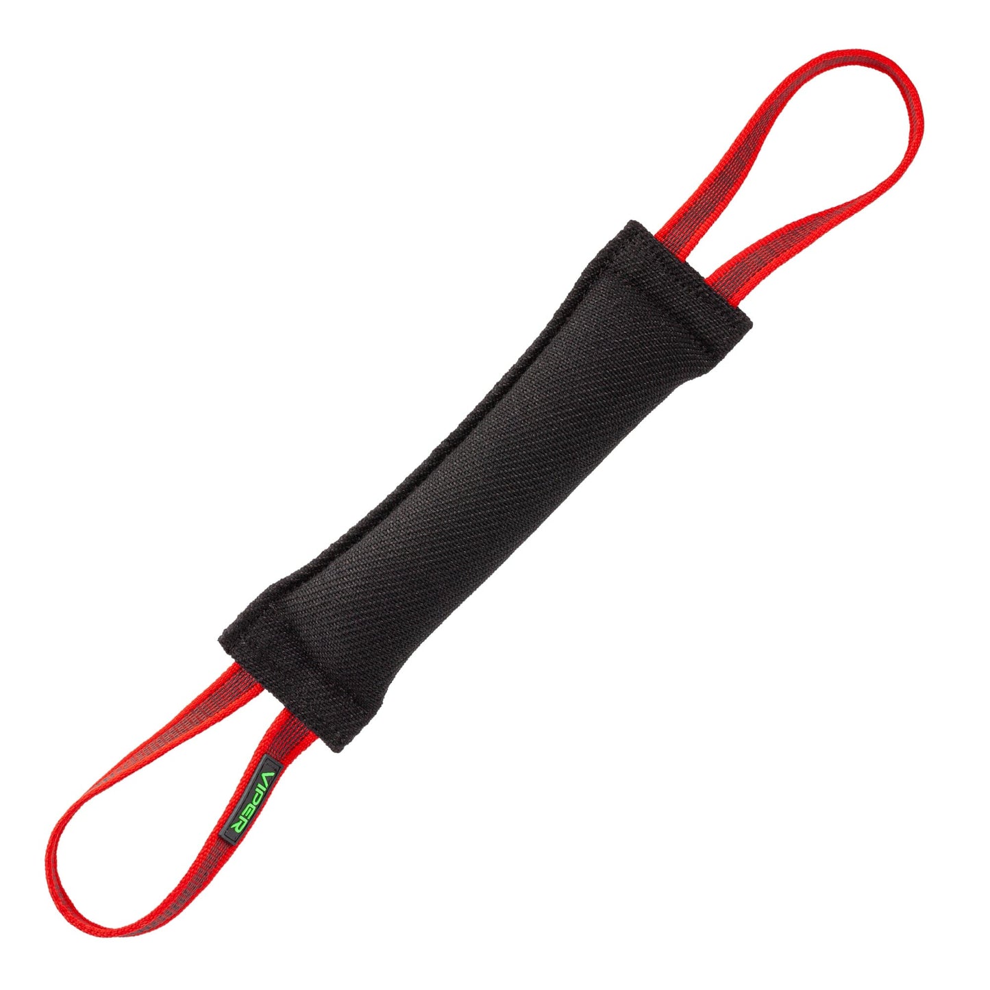 Viper French Linen Tug Black 12in L x 2in W Dog Toys Dogline