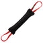 Viper French Linen Tug Black 16in L x 2.5in W Dog Toys Dogline