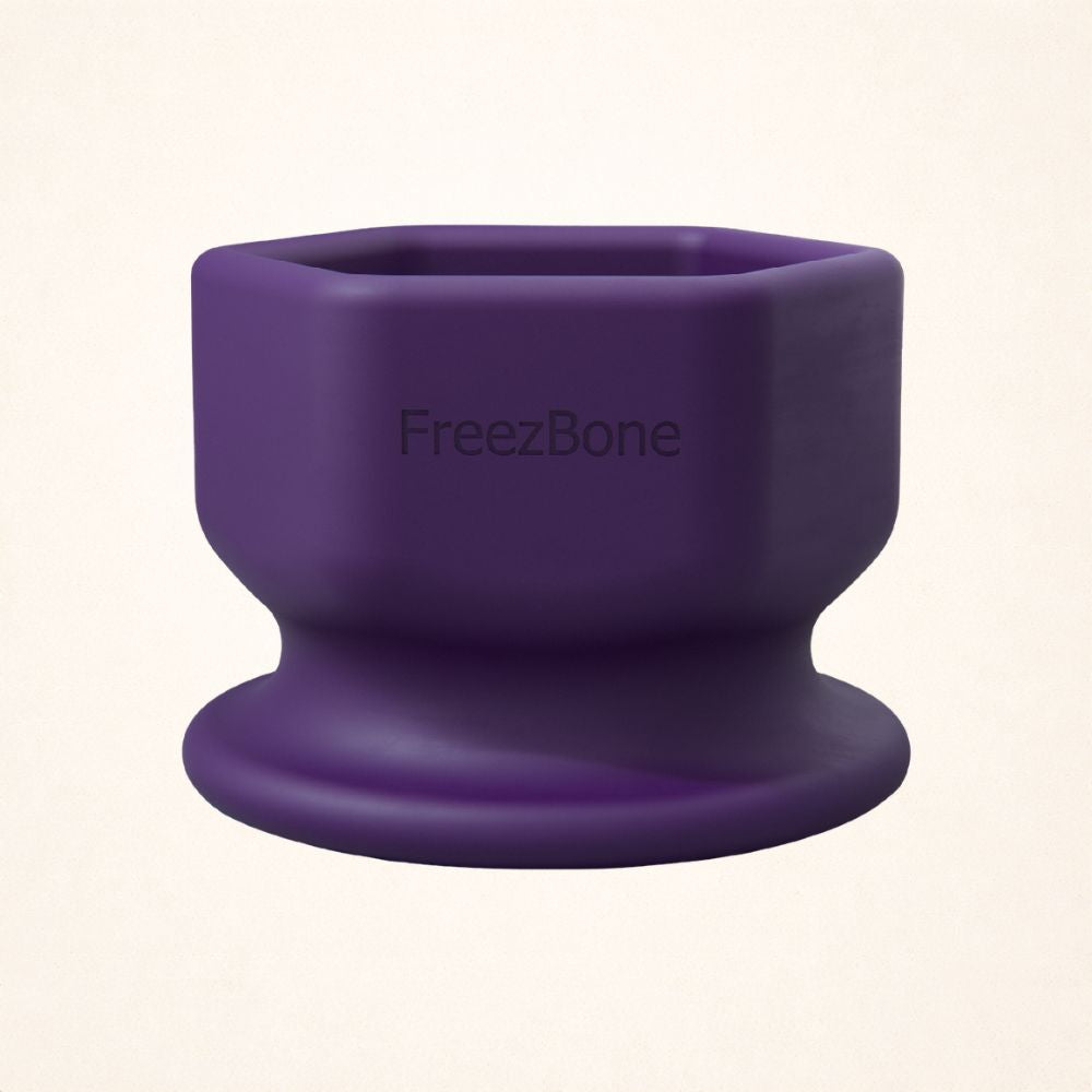 FreezCup - Long-Lasting Chew Fun FOR 25–75 LB DOGS Purple Freezbone