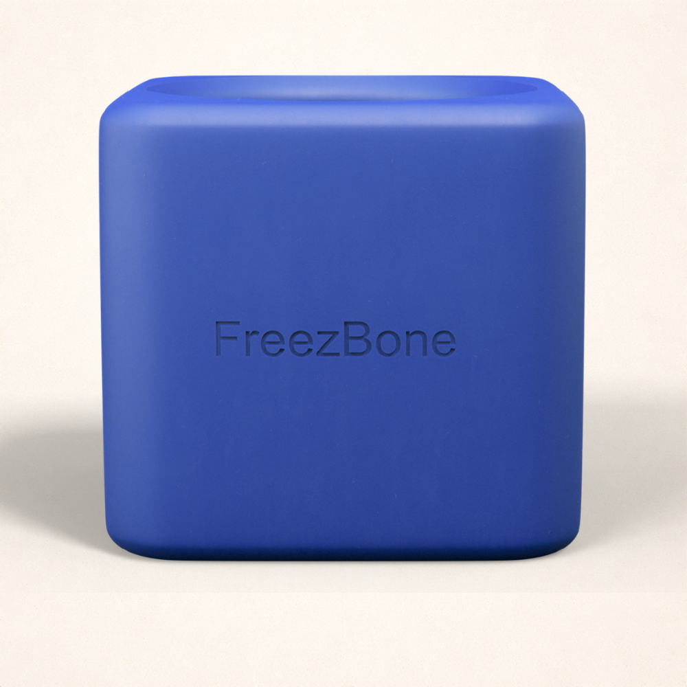Freezbox - Super Tough Treat Toy FOR 25–75 LB DOGS Navy Freezbone