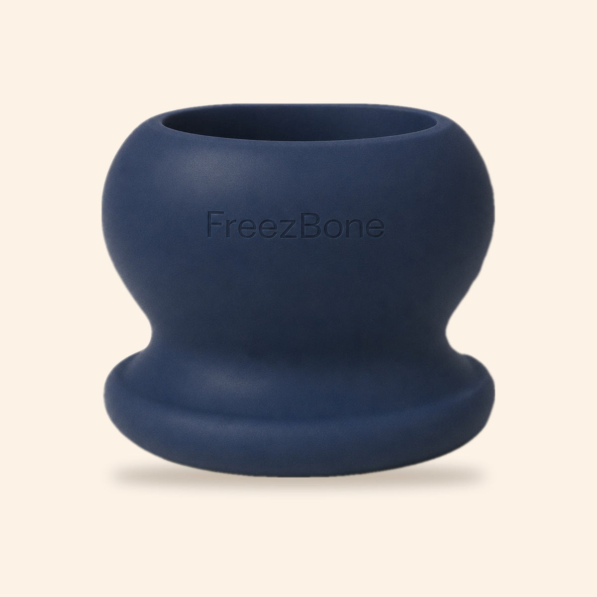 Freezball Dog Chew Toy- Durable Fillable Dog Chew Bone Navy Freezbone