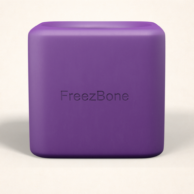Freezbox - Super Tough Treat Toy FOR 25–75 LB DOGS Purple Freezbone