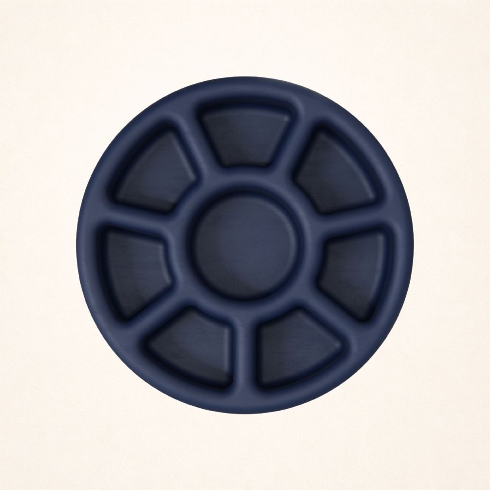 FreezWheel - Durable Interactive Chew L | UP TO 90 LB DOGS Navy Freezbone