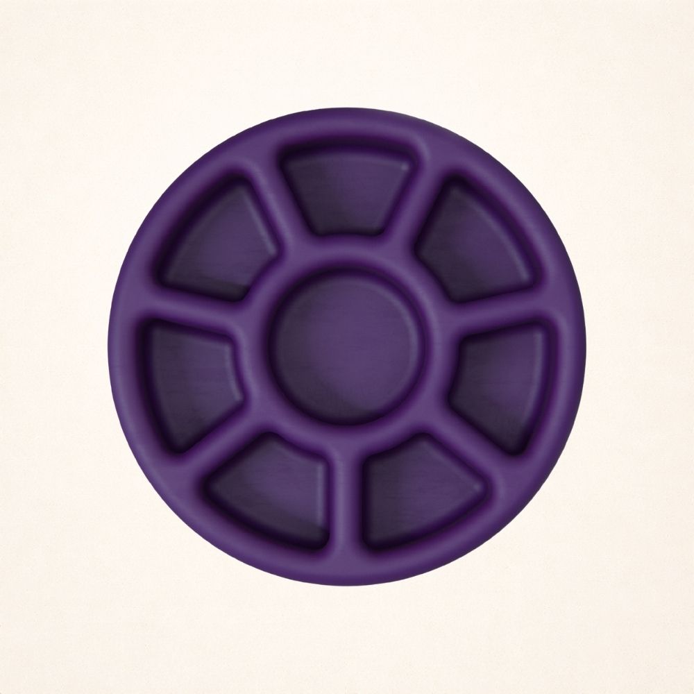 FreezWheel - Durable Interactive Chew L | UP TO 90 LB DOGS Purple Freezbone