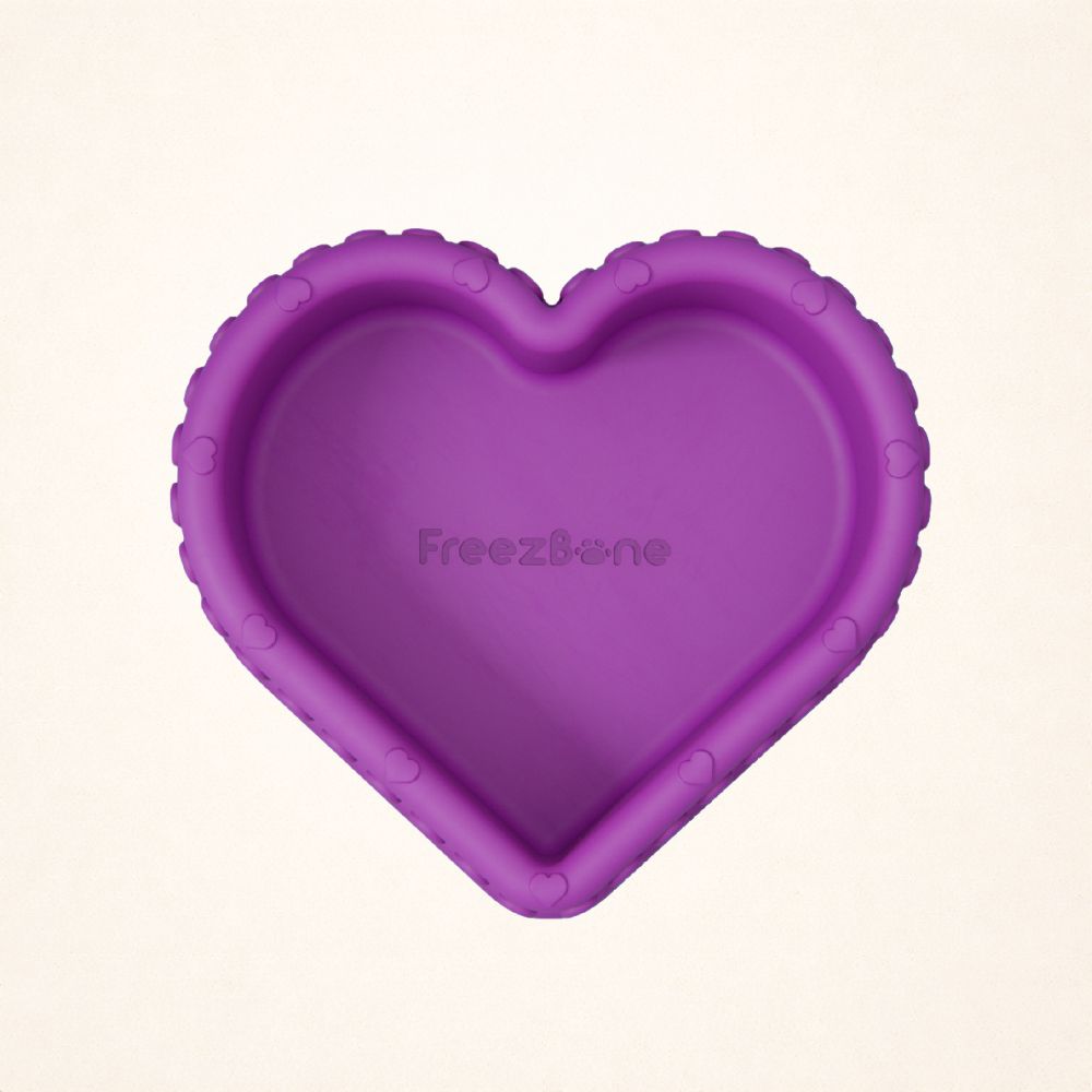 FreezHeart - Durable Heart Enrichment Chew Purple Freezbone