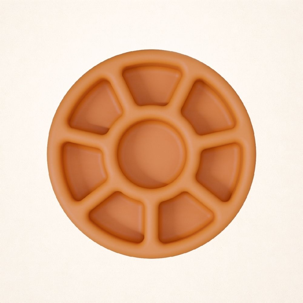 FreezWheel - Durable Interactive Chew FOR 25–75 LB DOGS Orange Freezbone