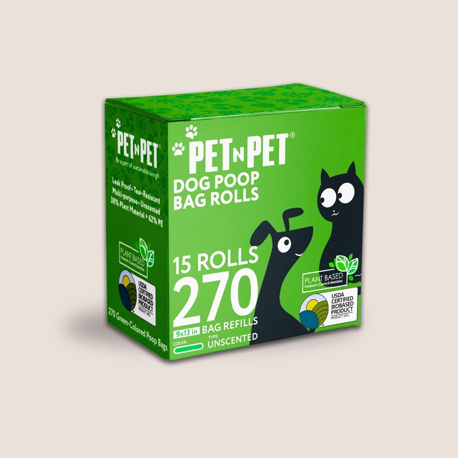 41% Plant-based Poop Bags Pet Waste Bags Pet N Pet ®