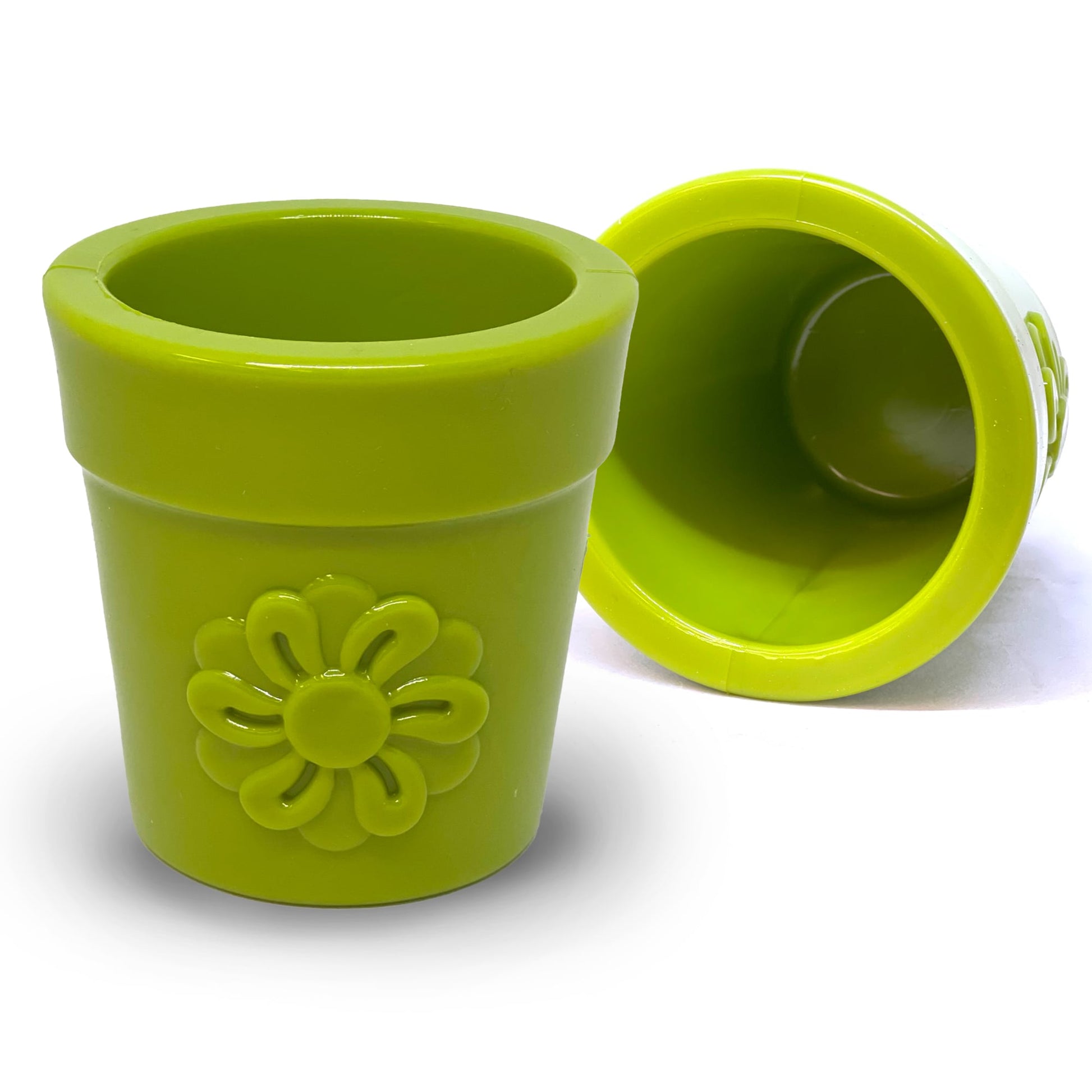Large Flower Pot eCup Dog Treat Dispenser | Durable USA-Made Enrichment Toy | SodaPup Rubber Dog Toys SodaPup/True Dogs, LLC