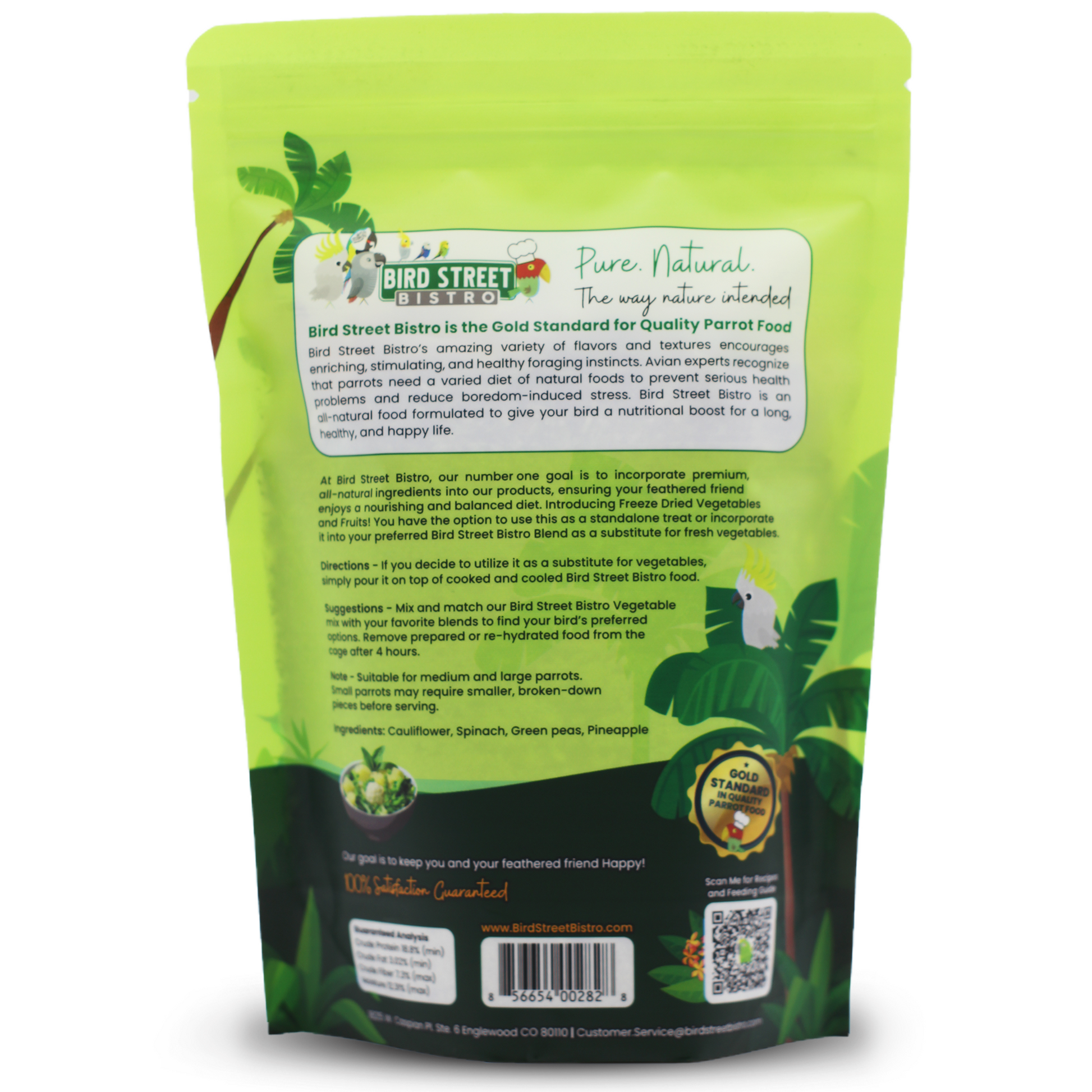 Green Goodness Boost - Parrot Veggies Mix Parrot Food Bird Street Bistro
