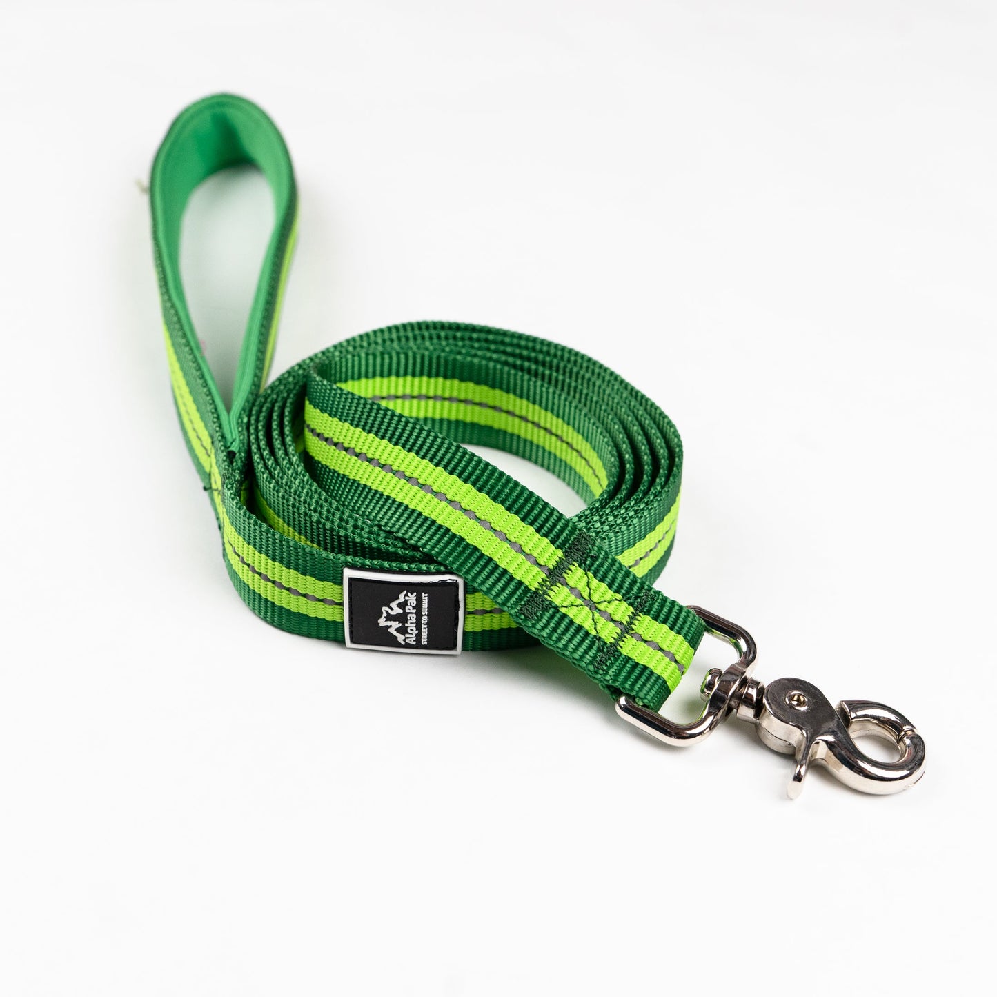 Classic Adventure Flat Dog Leash Kiwi Green FLAT LEASHES Alpha Pak