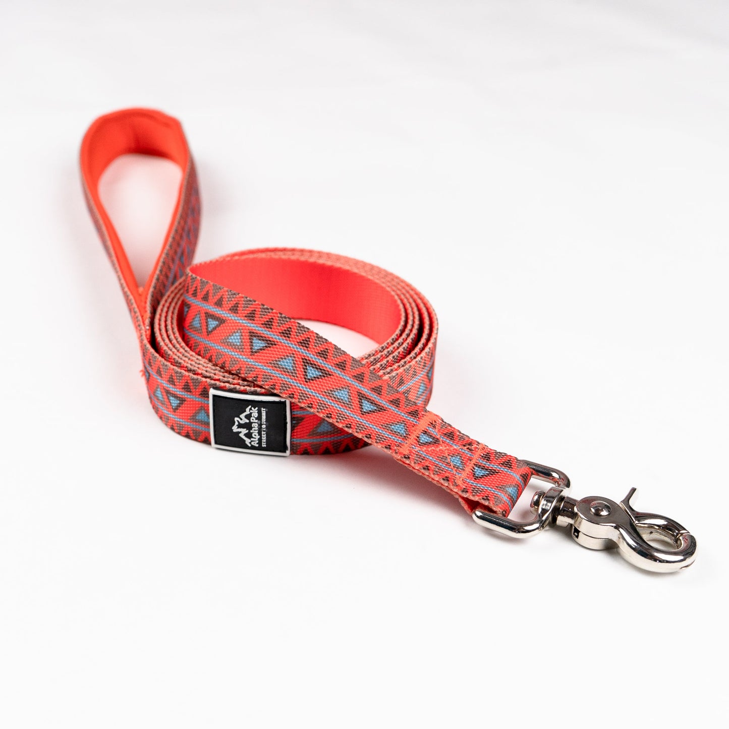 Classic Adventure Flat Dog Leash Natchez Orange FLAT LEASHES Alpha Pak