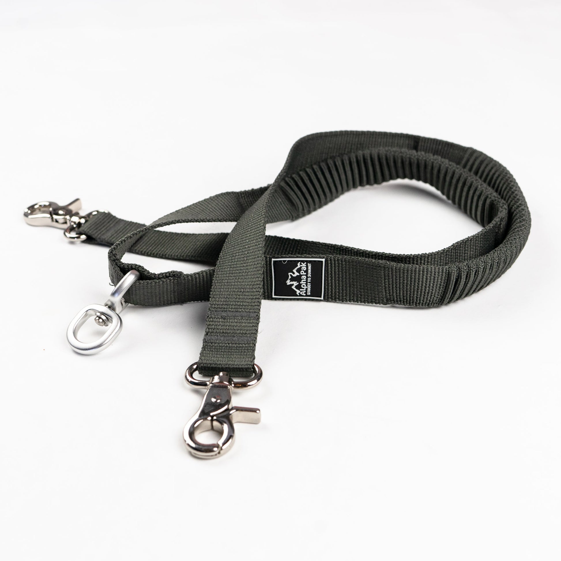 Teton Dark Gray Elastic Dog Leash Coupler DOG LEASH COUPLER Alpha Pak